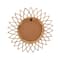 Hello Honey® Natural Round Cane Sunburst Wall Mirror
